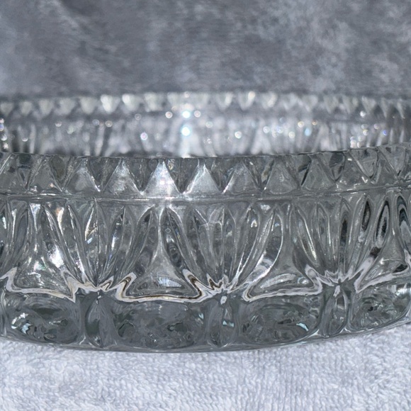 VINTAGE PRINCESS HOUSE 24% LEADED CRYSTAL, 3-TAPER CANDLE HOLDER by - FOSTORIA… - Picture 3 of 5